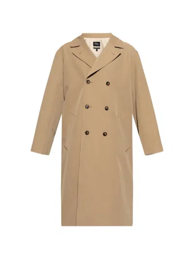 APC BUTTONED DOUBLE-BREASTED COAT