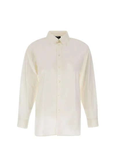 Apc Buttoned Long-sleeved Shirt A.p.c. In White