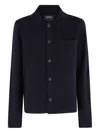 Apc Buttoned Pocket Cardigan In Black