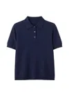 A.p.c. Buttoned Polo T-shirt In Blue
