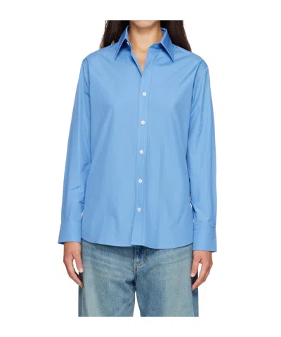 A.p.c. Buttoned Shirt In Blue