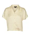 Apc A.p.c. Buttoned Short-sleeved Shirt In Nude