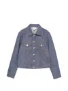 A.p.c. Button-fastening Buttoned Jacket In Blue