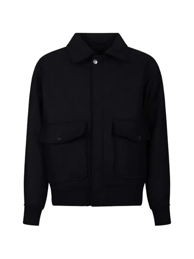 A.p.c. Button-up Wool-blend Jacket In Multi