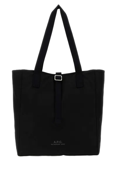 A.p.c. Cabas Archive Tote Bag In Black