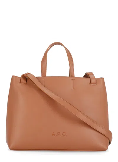 Apc Cabas Bag In Brown