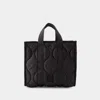 Apc Cabas Louise Small Shoulder Bag - A.p.c. - Nylon - Black In Black