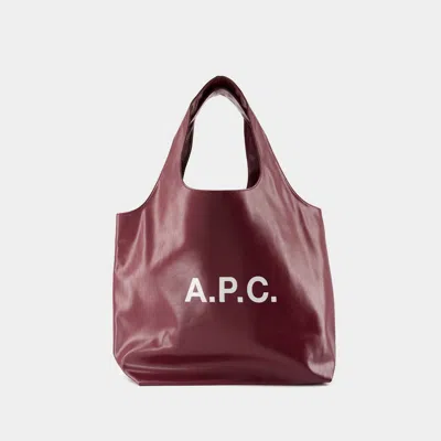 Apc Ninon Shopper Bag - A.p.c. - Synthetic - Burgundy