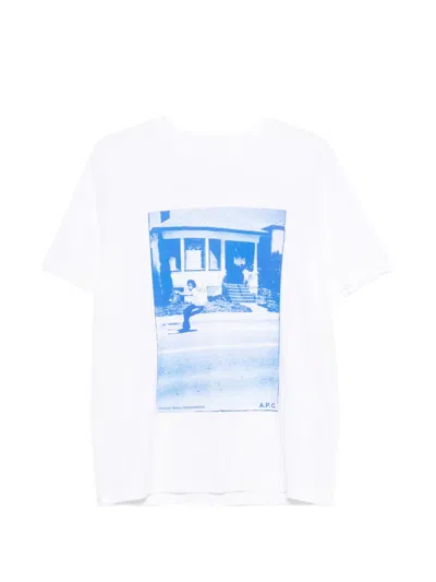 A.p.c. California Graphic T-shirt In White