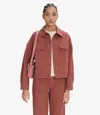 Apc Cally Jacket 38 Faded Rose In Faded Rose