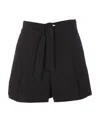 Apc Camberra Belted Tailored Shorts In Black