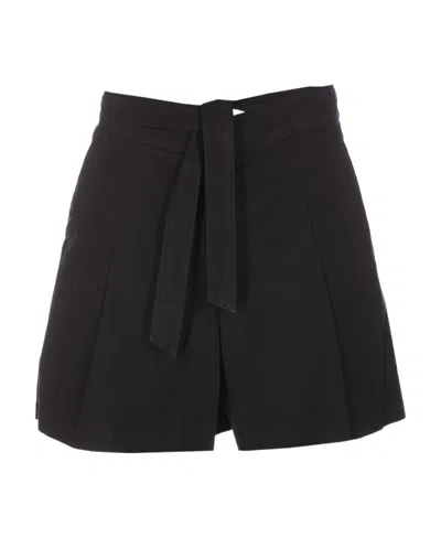 Apc Camberra Belted Tailored Shorts In Black