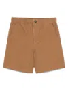 Apc A.p.c. Camel Brown Elastic Waist Shorts
