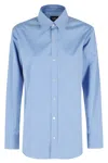 Apc Buttoned Shirt In Blue
