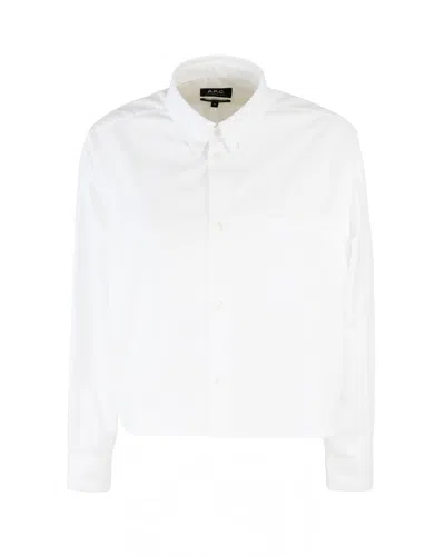 APC CAMICIA SOPHIA BUTTON DOWN WHITE