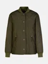 Apc A.p.c. Camila' Jacket With Press Buttons In Military Green Quilted Fabric In Green