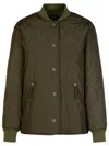 Apc Snap Buttons Quilted Camila Bomber In Green
