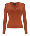 Apc Camille Chunky-ribbed Jumper In Brown