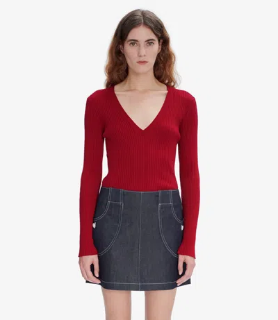 APC CAMILLE SWEATER XL RASPBERRY