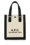 Apc Two-tone Canvas And Leather Camille 2.0 Mini Handbag In Black