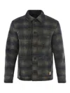 Apc A.p.c. Checked Logo Patch Jacket In Azul