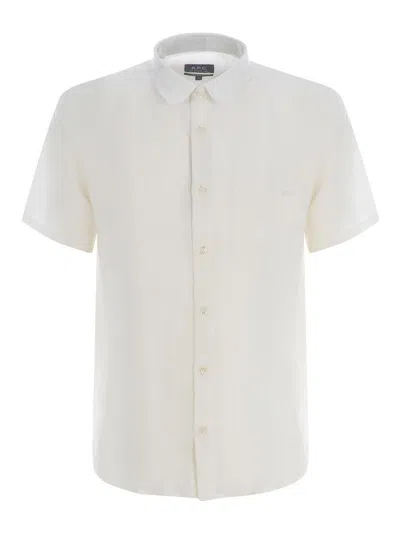 Apc Linen Shirt In White