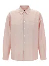 Apc Striped Boyfriend Shirt With Front Pocket