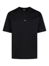 Apc Boxy Micro Logo Cotton Crew-neck T-shirt In Black