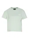 Apc Madame Street Organic Cotton Crew-neck T-shirt In Green