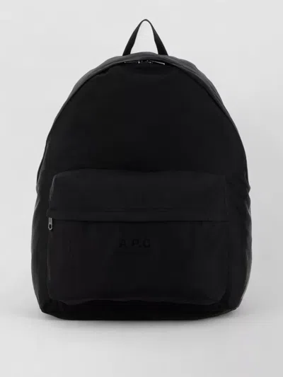 A.p.c. Canvas Backpack Sac A Dos Style In Black