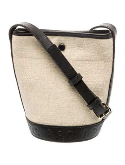 Pre-owned Apc Canvas Bucket Bag In Neutral