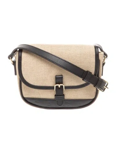 Pre-owned A.p.c. Canvas Crossbody Bag In Neutrals