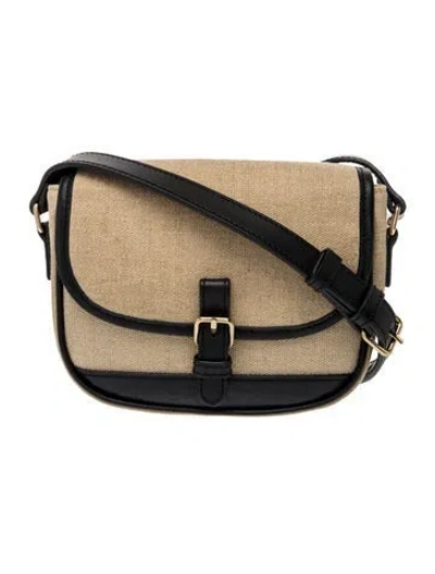 Pre-owned A.p.c. Canvas Crossbody Bag In Neutrals