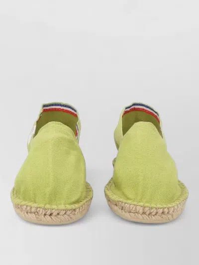 A.p.c. Canvas Espadrille Shoes Contrast Stitching In Multi
