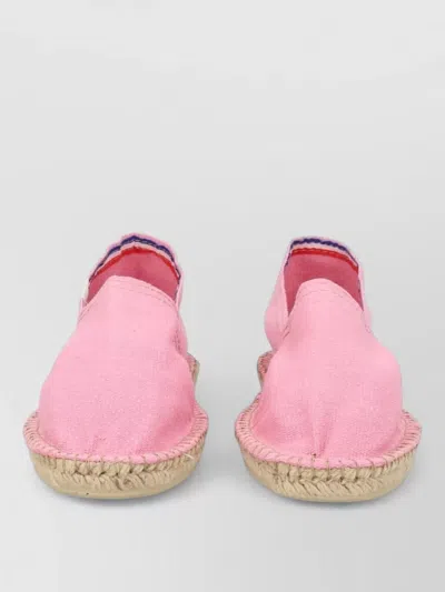 A.p.c. Canvas Round Toe Espadrille Shoes In Multi
