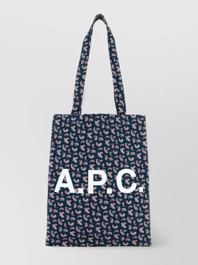 APC CANVAS SHOPPING BAG PAISLEY PATTERN