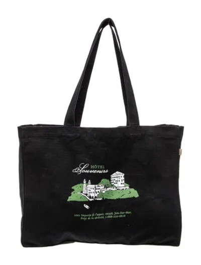 Pre-owned A.p.c. Canvas Tote In Black