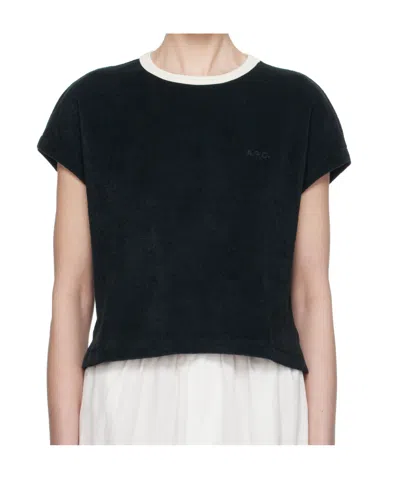 Apc Cap Sleeve T-shirt In Black