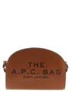 Apc A.p.c. Women Brown Leather A.p.c. X Marc Jacobs Demi Lune Crossbody Bag In Brown