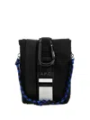 Apc A.p.c. Black Fabric Trek Crossbody Bag In Black