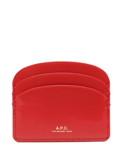 Apc Cardholder Wallet In Red