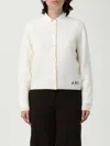Apc A.p.c. Powder Merinos Sweater In White