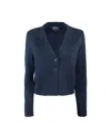 Apc Anna Dark Navy Cardigan In Blue