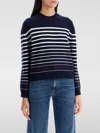 Apc Sweater A.p.c. Woman Color Blue In Blau