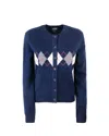 Apc A.p.c. Cardigan Aria Dark Navy In Blue