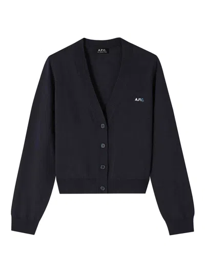 Apc Cardigan Josephine In Blue