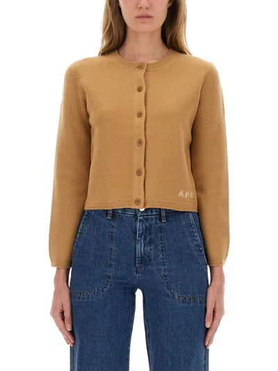 Apc Cardigan Mila In Brown
