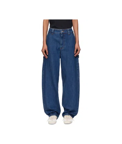 Apc Cargo Jeans In Blue