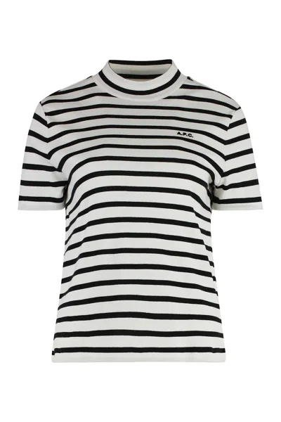 APC CAROLL COTTON CREW-NECK T-SHIRT