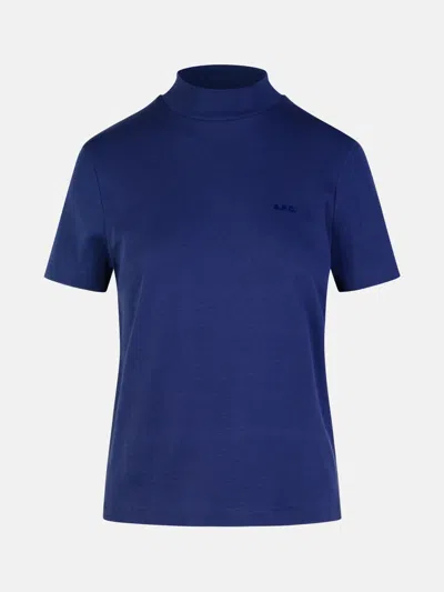 Apc 'caroll' Navy Cotton T-shirt